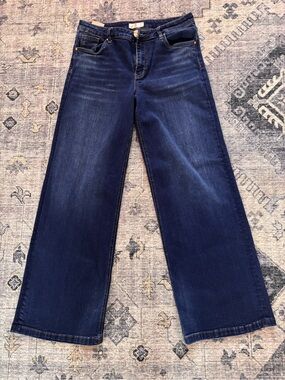 Kut from the Kloth Deep Indigo Wide Leg Jeans